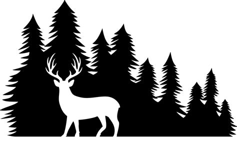 Deer in Forest 3495458 Vector Art at Vecteezy