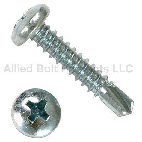 10 X 1 2 Phillip Pan Head Self Drilling Framing Screw Screw Tek Zinc Plated Allied Bolt