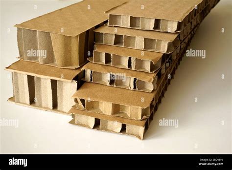 Sheets Of Brown Corrugated Cardboard Used For Filling In Fragile