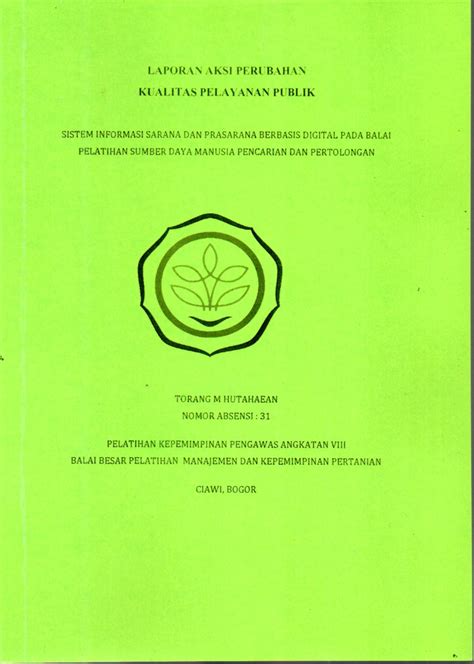 Sistem Informasi Sarana Dan Prasarana Berbasis Digital Pada Balai