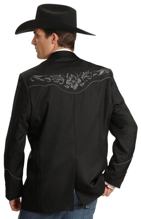 Scully Men S Floral Embroidery Western Jacket Western Jacket Cool Jackets For Men Western Suits