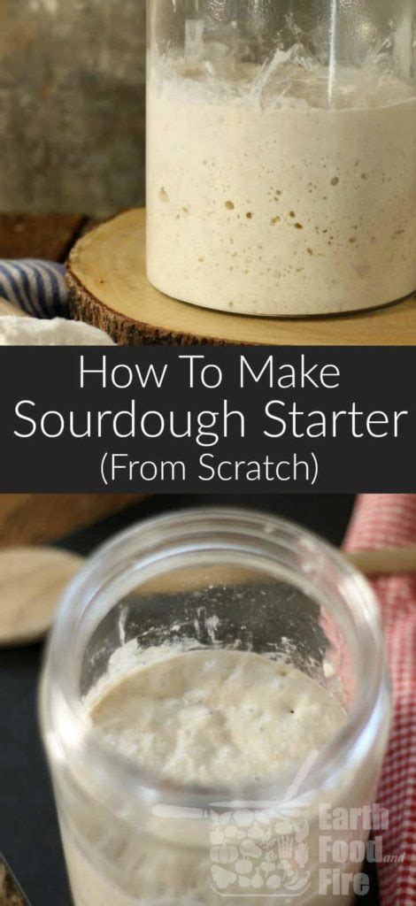 How To Make Sourdough Starter From Scratch Earth Food And Fire