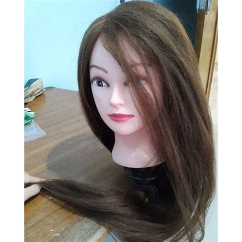 Jual Boneka Mannequin Hairdo Sanggul 100 Human Hair Makeup Manekin