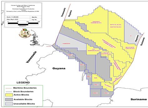 Guyana Oil License Map