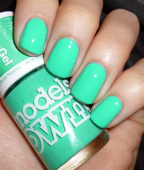 Lou Is Perfectly Polished Swatch Models Own Hyper Gel Turquoise