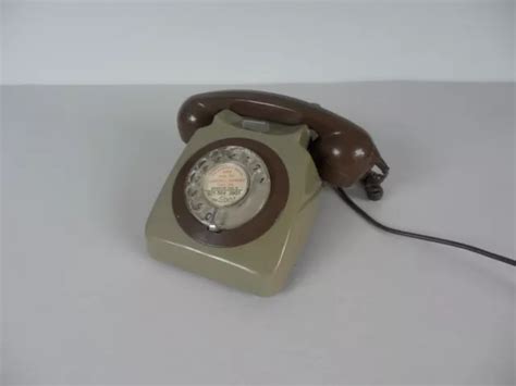 VINTAGE BT GPO Rotary Dial Telephone Two Tone Grey 15 99 PicClick UK