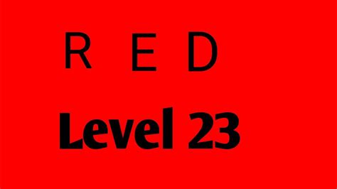 Red Level 23 Android Gameplay Walkthrough By Bart Bonte YouTube