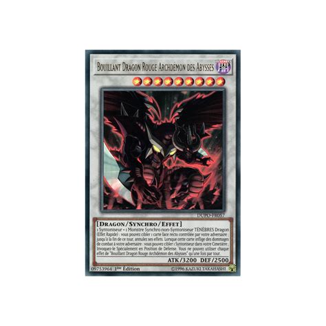 Bouillant Dragon Rouge Archd Mon Des Abysses Dupo Fr Ur Carte