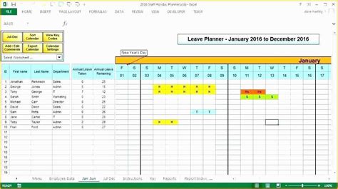 Resource Allocation Template In Excel