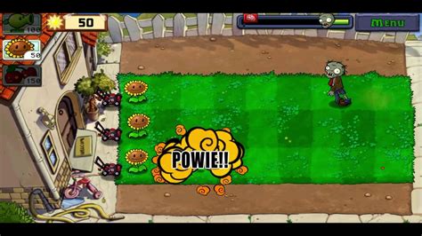 Plants Vs Zombies Level - 3 - YouTube