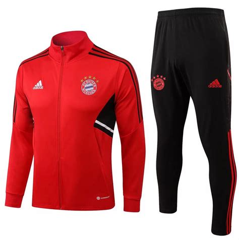 Bayern Munich 2022 23 Tracksuits Red Training Jacket And Pants Model