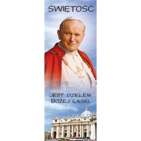 Baner Święty Jan Paweł II Banery religijne dekoracyjne