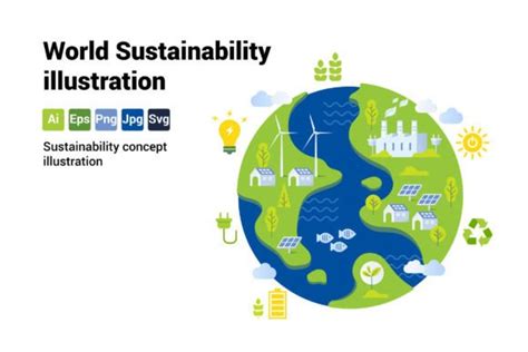 World Sustainability Illustration Graphic By Innni Creative Fabrica