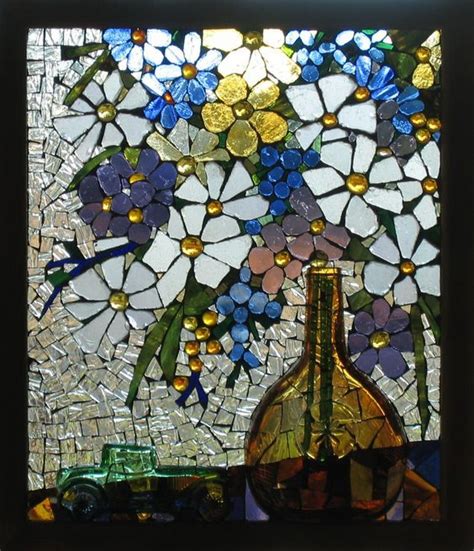 Window Sills By Beautifull Mosaic Art Mosaic Flowers Stained Glass Art