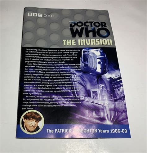 Doctor Who The Invasion 2 Disc Set Dvd 1968 Vg Patrick