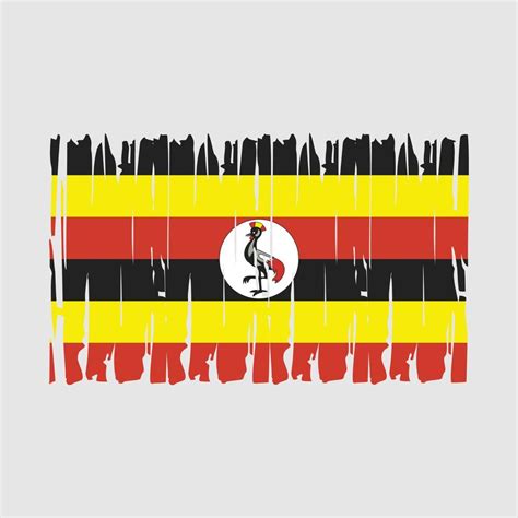 Uganda Flag Vector 20356220 Vector Art At Vecteezy