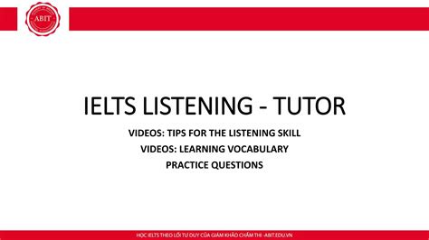 Ielts B Listening Tutor Ppt