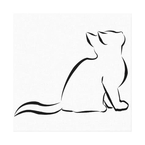 Simple Cat Drawing Cat Tattoo Simple Cats Art Drawing Line Art