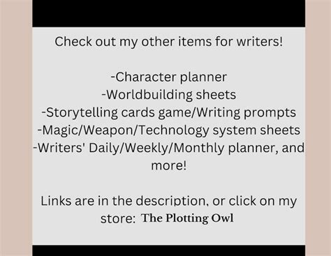 Digital Or Printable Fantasy Worldbuilding Workbook Magic Etsy