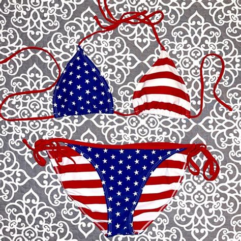 Swim American Flag Th Of July Bikini Set Poshmark