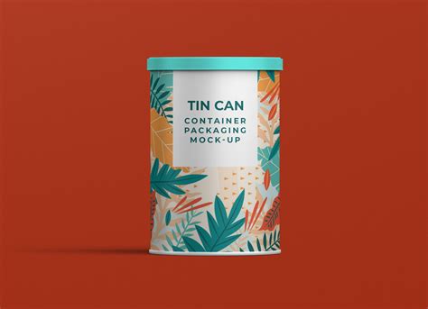 Free Tin Can Container Mockup Psd Good Mockups