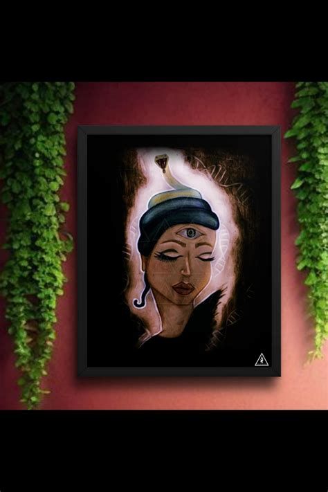 Third Eye Illustration Framed Poster Etsy