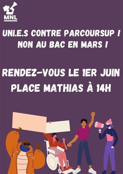 1er juin les lycéens contre Parcoursup et le bac en mars CGT Educ