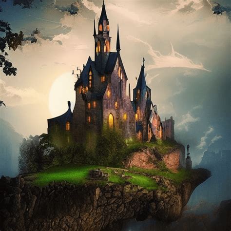 Whimsical Castle Scene Creative Fabrica