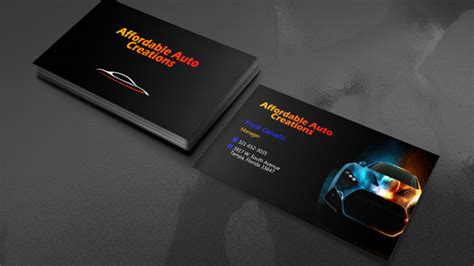 Get Your Wheels Turning Innovative Body Shop Business Card Ideas ⚡