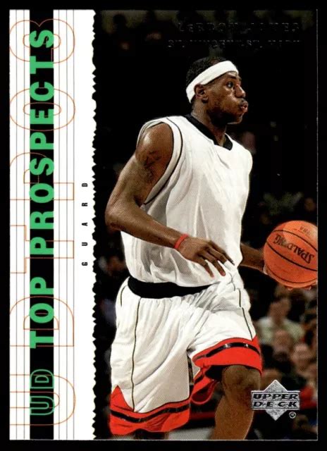 LEBRON JAMES 2003 04 Upper Deck Top Prospects J34 RC 55 Cleveland