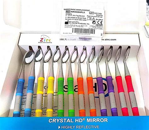 Dental Zirc Crystal Hd Mouth Mirrors Neon Assortment Ebay