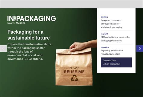 Home Packaging For A Sustainable Future Inside Packaging Issue