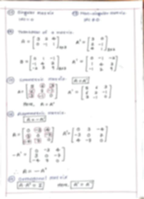 SOLUTION: Matrices formula sheet 15096094 2023 05 30 15 40 - Studypool