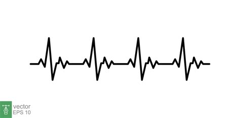 Hart Kardiogram Icoon Gemakkelijk Schets Stijl Hartslag Pols Ecg