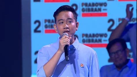 Kpu Tetapkan Gibran Jadi Yang Pertama Paparkan Visi Misi Di Debat Cawapres