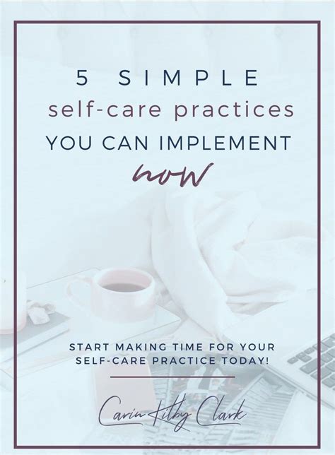 5 Simple Self Care Practices You Can Implement Now Artofit