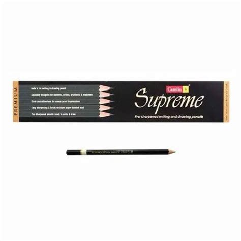 Black Wood Supreme Writing Drawing Camlin Pencil Packaging Size