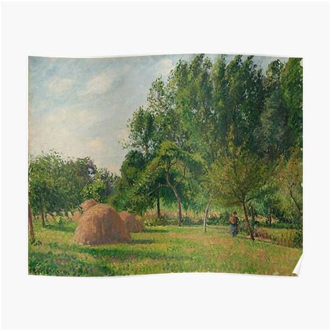 Haystacks Morning Éragny Camille Pissarro 1899 Impressionism Art