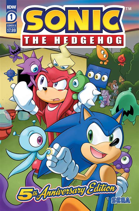 Sonic The Hedgehog Vol 3 1 5th Anniversary Edition Cover D купить