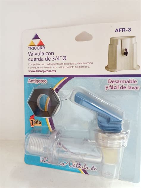 3 Llaves Para Porta Garrafón Universal 3 4 Válvula Envío gratis