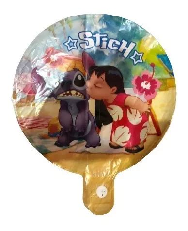 Pack X Globo Redondo Lilo Y Stitch Pulg