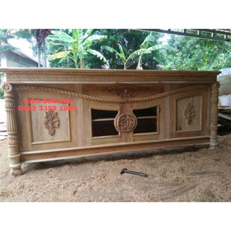 Jual Bufet Kayu Jati Bufet Davinsi Tambang Kayu Jati Bufet Roti Kayu