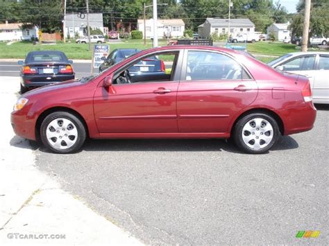 Radiant Red 2007 Kia Spectra Ex Sedan Exterior Photo 53637110