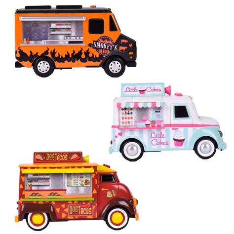 Maxx Action Mini Food Truck Lights And Sounds Vehicles Cupcake Taco And Bbq Receive One