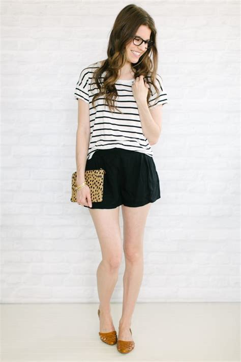 Flowy Shorts Flats Stripes Fashion Outfits Flowy Shorts