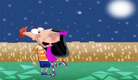 First snow.... first kiss - Phineas and Isabella Fan Art (36056750) - Fanpop