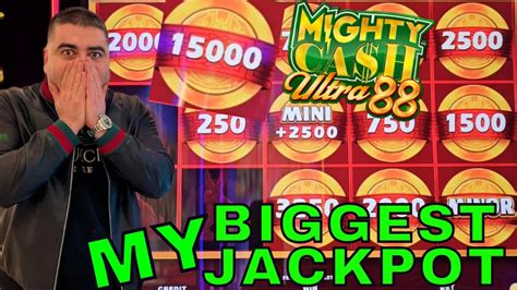 My Biggest Jackpot On High Limit Mighty Cash Slot Youtube