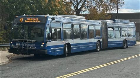 CTtransit 2011 Novabus LFS Articulated Hybrid 1105 Ride On Route 47B