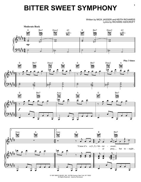 Bitter Sweet Symphony | Sheet Music Direct