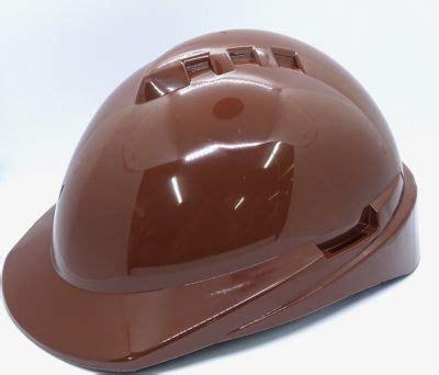 Casco de Seguridad Milenium Marron con Suspensión Textil LIBUS